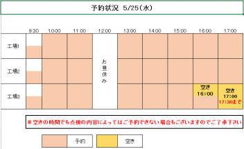 土日のご来店ありがとうございました！